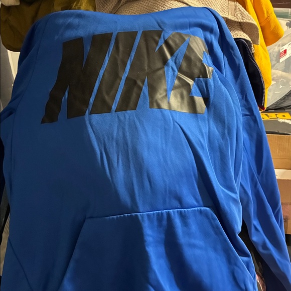 Nike Royal Blue Pullover with Black Logo - Picture 2 of 2